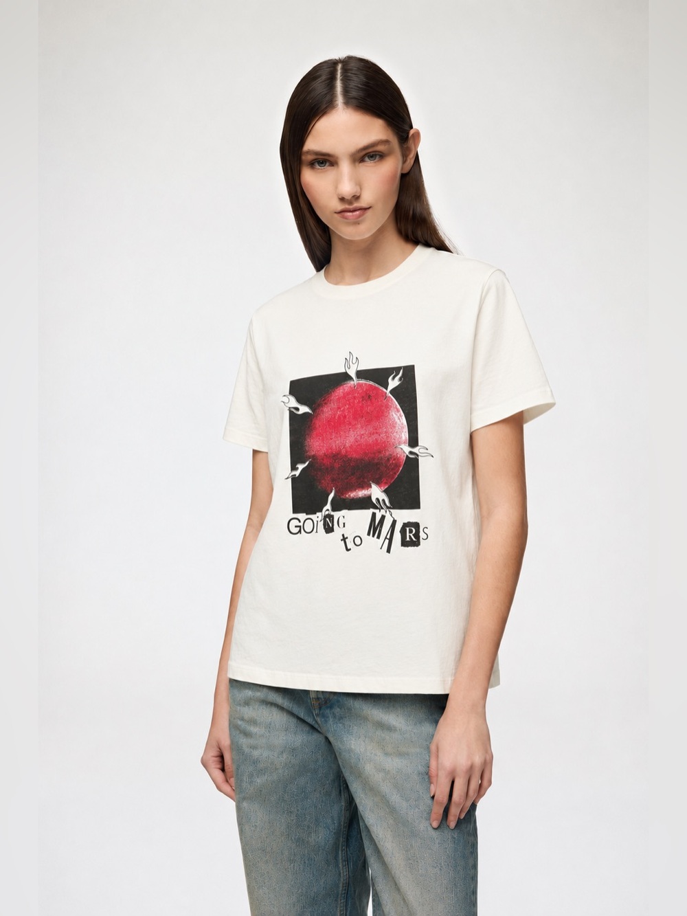 GANNI Mars Organic Cotton T-shirt